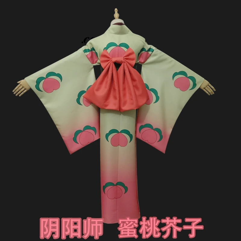 Аниме Hoozuki no Reitetsu Peach Maki Косплей Костюм японское кимоно для хеллоуина и Рождества