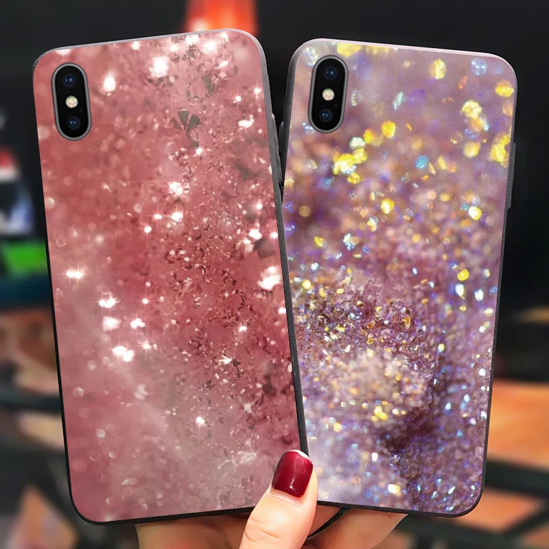 glitter shine Cases for oppo R9 F1Plus R9S R11 R11S R15 R17 Pro A1K A5 2020 A9 Reno Z 2 Cover A83 A1 F5 A73 case coque | Мобильные