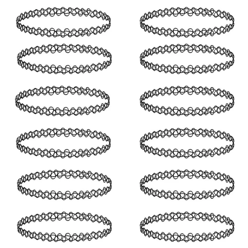 Flower Choker Necklaces Set (8)