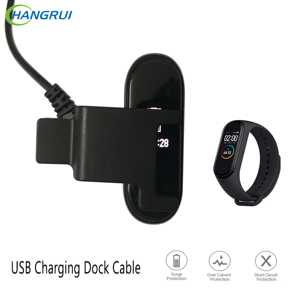 Зарядный USB кабель для XiaoMi Mi Band 4 сменный шнур зарядного устройства Band4 Глобальный
