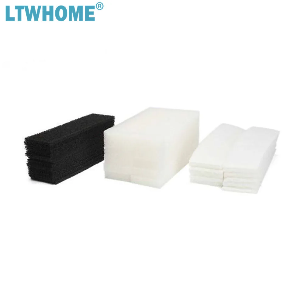 Комплект фильтров LTWHOME из пенопласта углеродных и полиэфирных подходит для Fluval U4
