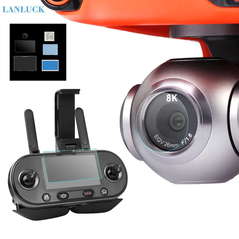 

For Autel EVO II 8K Drone Ultra-thin Lens Film Remote Controller Tempered Glass Screen Film Protector Accessories