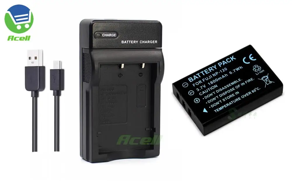 NP-120 аккумулятор NP120 PX1657 для видеокамеры TOSHIBA CAMILEO H30 CAMILEO X100 - Цвет: 1Battery 1Charger