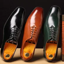 Новейшая мужская деловая офисная обувь; официальная мужская обувь на плоской подошве; свадебные кожаные туфли; мужские дизайнерские вечерние туфли