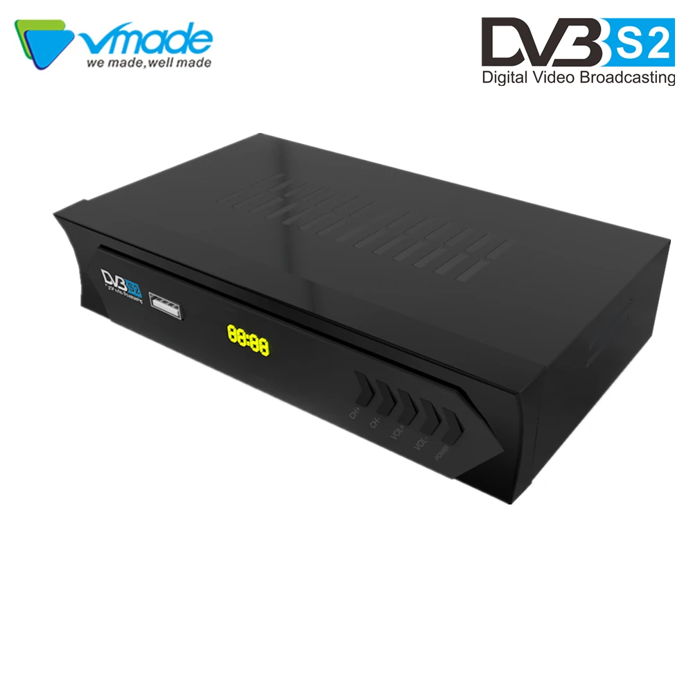 ТВ приемник Vmade DVB S2 1080p поддержка Европы Youtube телевизионная приставка супер