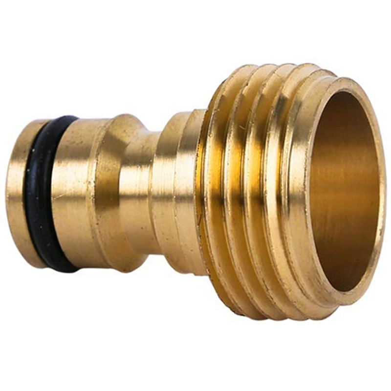 Garden Hose Quick Connect Solid Brass Quick Connector Garden Hose Fitting Water Hose Connectors 3/4 Inch Ght(3 Sets
