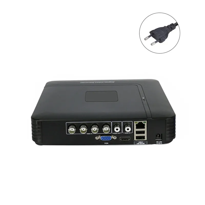 4CH 8CH CCTV AHD DVR Мини Гибридный 1080N NVR видео рекордер AHD IP аналоговая камера DVR видеонаблюдения безопасности CCTV рекордер - Цвет: 4CH EU plug