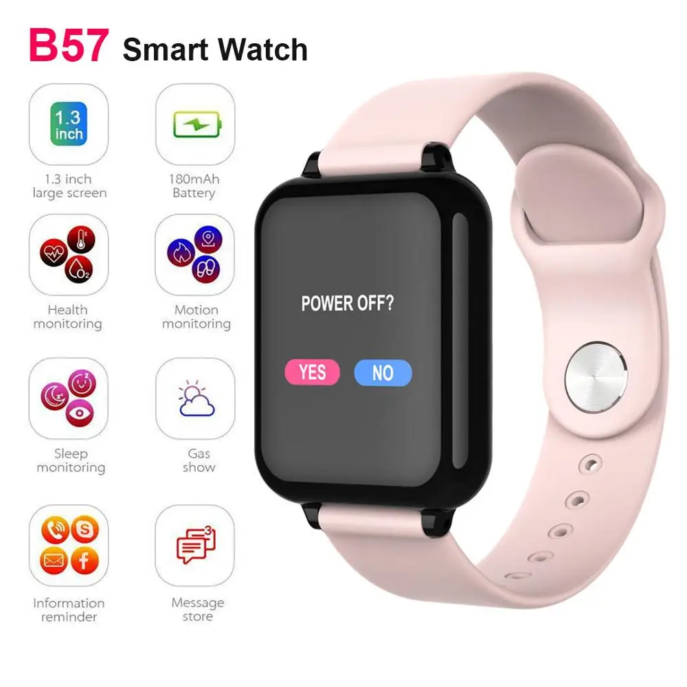 

B57 Women Men Smart Watch IP67 Waterproof CY05 Sports Watch For apple iPhone Xiaomi samsung Android Heart Rate Monitor watch