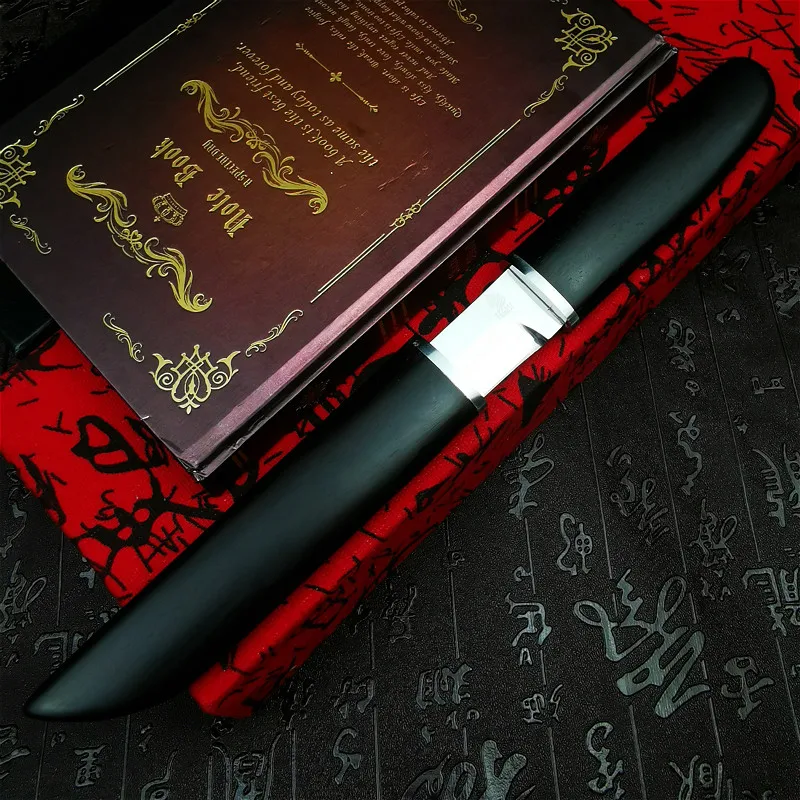 

PEGASI Japan gets D2 steel ebony mirror light sharp Japanese samurai sword classic high hardness tactical knife hunting knife