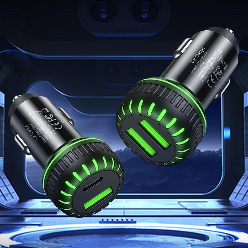 QC 3,0 быстрое зарядное устройство для автомобиля 1 USB выход Тип C вход зарядное устройство для телефона для huawei IPhone 11 Pro 11Pro Max быстрое зарядное устройство
