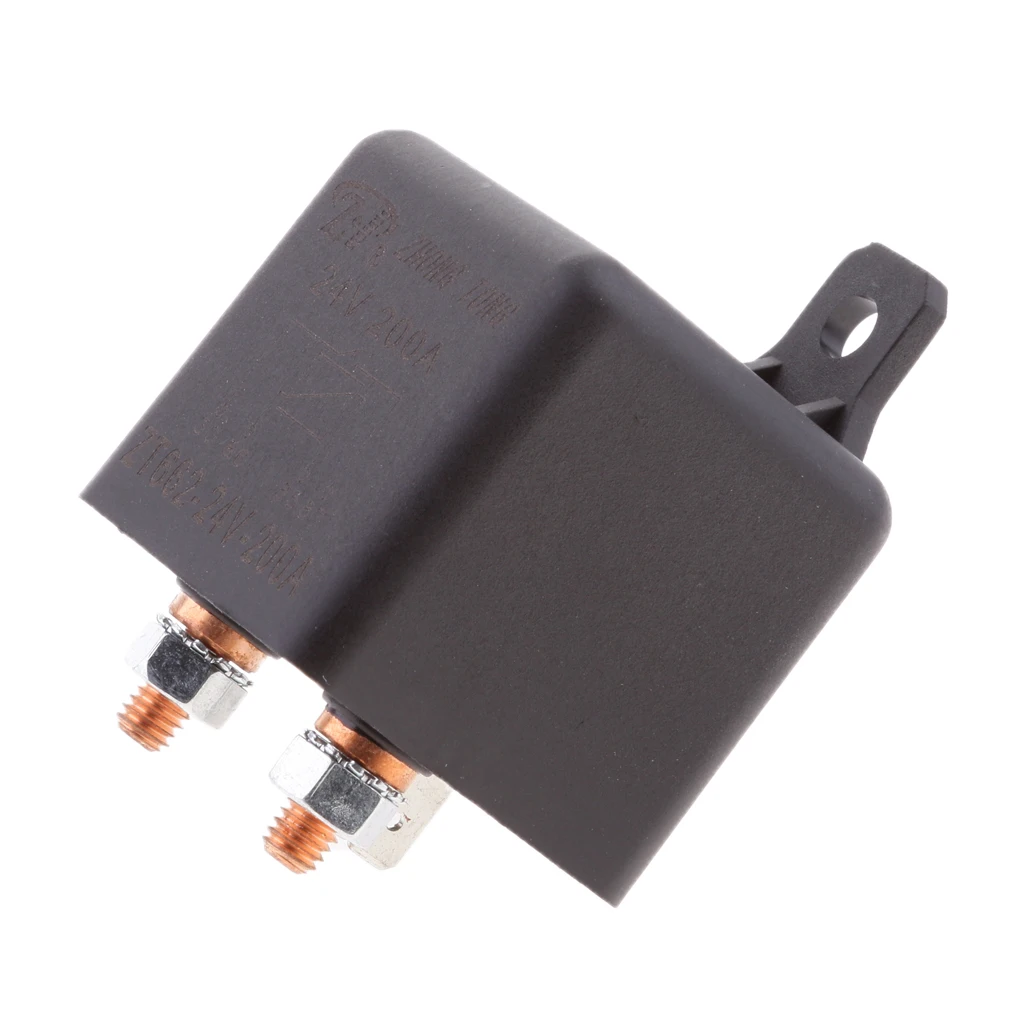 24V 200 Amp Split Charge Relay Switch 4 Terminal Relay for Truck Boat Marine