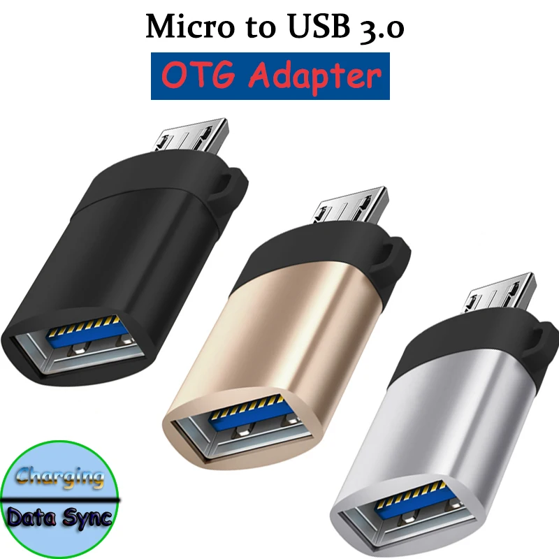 Адаптер Micro USB 3 0 OTG 2 шт. переходник со штекера на гнездо для Samsung Xiaomi Honor Huawei Redmi OPPO