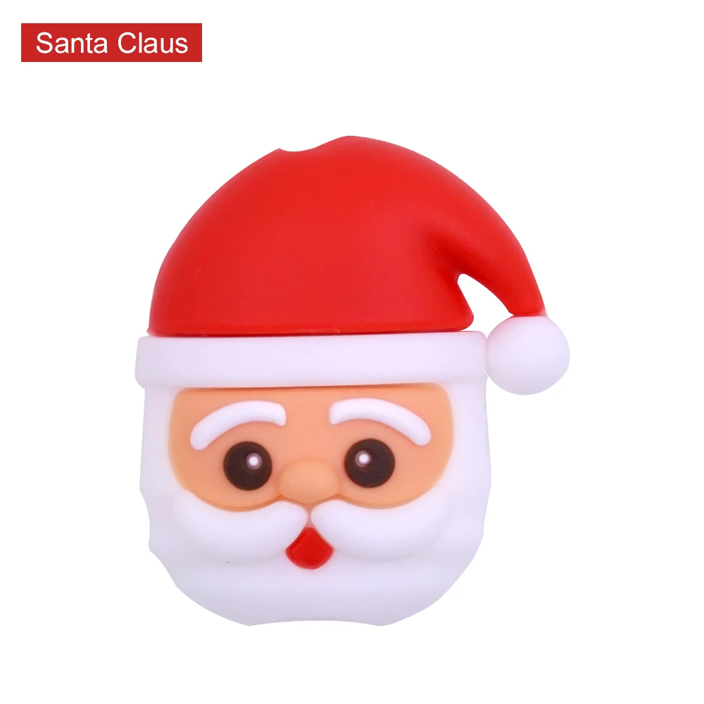 CHIPAL кабель протектор животных укуса Организатор провода намотки для iPhone USB данных чомперы мультфильм укусы Санта Клаус рождественские подарки