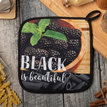 

Potholder "Ethel" BLACK 19x19cm, 100% x / l, batting 250g / m2 5073948