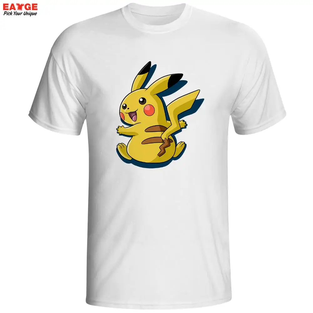 16 Pikachu Мужская футболка в стиле хип-хоп, 3D забавная футболка, Мужская хлопковая футболка с аниме, Мужская Уличная футболка с коротким рукавом - Цвет: 16 Pikachu
