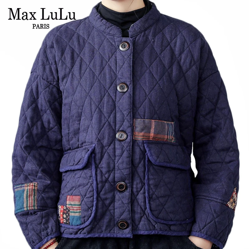 Max LuLu Fashion Korean Warm Clothes Ladies Punk Streetwear Womens Casual Winter Jackets Padded Coats Casual Puffer Parkas