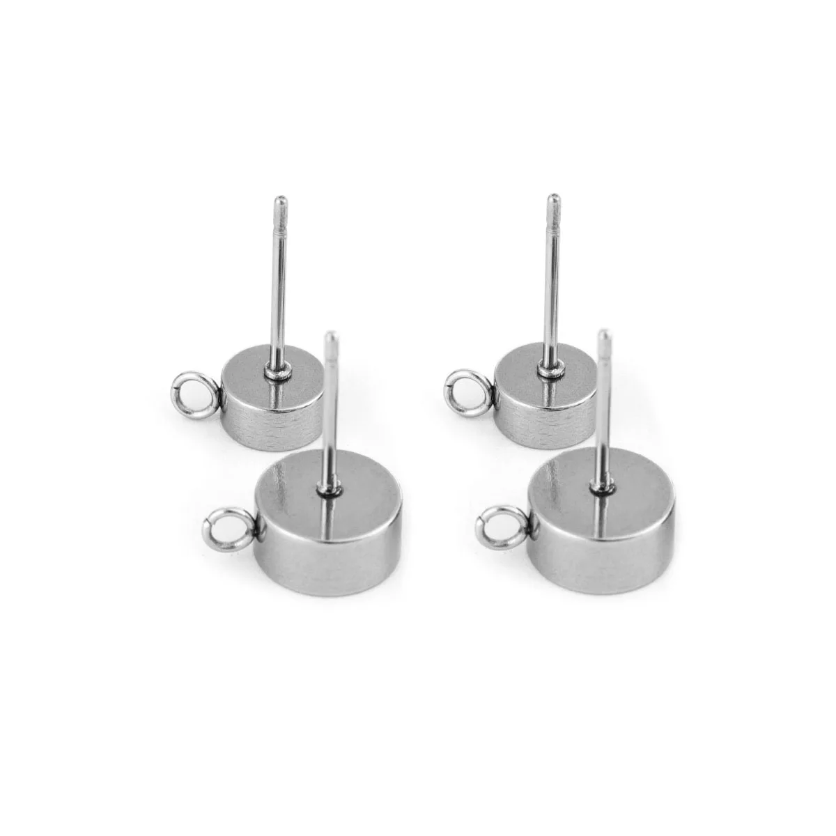 20 teile/los Edelstahl Blank Ohrring Basis Mit Hängen Fit Zirkon Ohrringe Zubehör Für DIY Charme Ohrringe Schmuck Machen – Detail 8