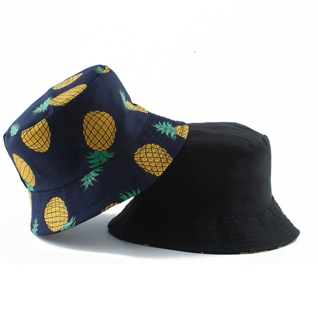 Panama Bucket Hat Men Women Summer Bucket Cap Banana Print Yellow Hat Bob  Hat Hip Hop Gorros Fishing Fisherman Hat