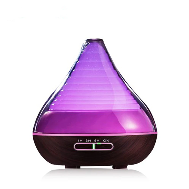 

300ml Aroma Essential Oil Air Diffuser Wood Grain Mist Ultrasonic Humidifier for Office Home Bedroom Living Room Yoga Spa