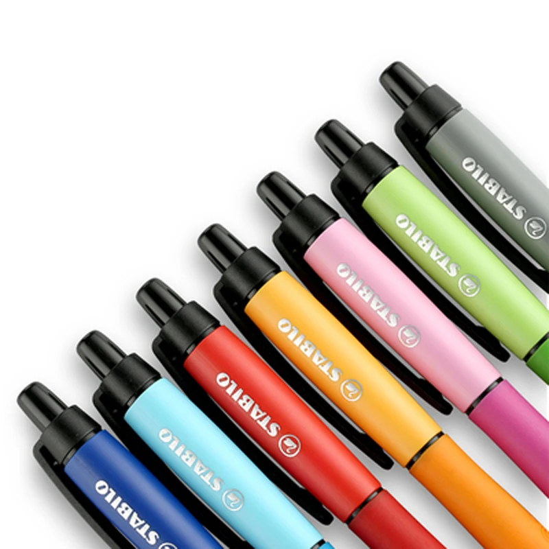 4PCS German STABILO 268 PALETTE Neutral Pen 0.5mm Press Type Business Office Large Capacity Signature Pen