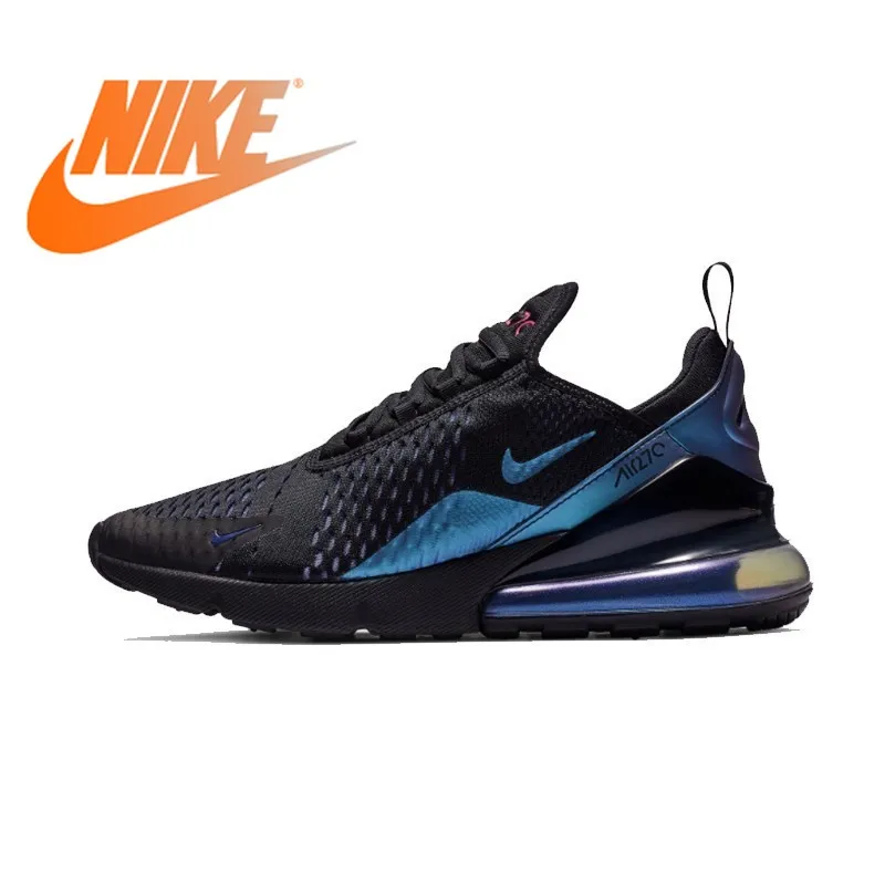 Дешево Оригинальные подлинные мужские кроссовки для бега от Nike Air Max 270 дышащие Нескользящие амортизирующие спортивные кроссовки AH8050 020