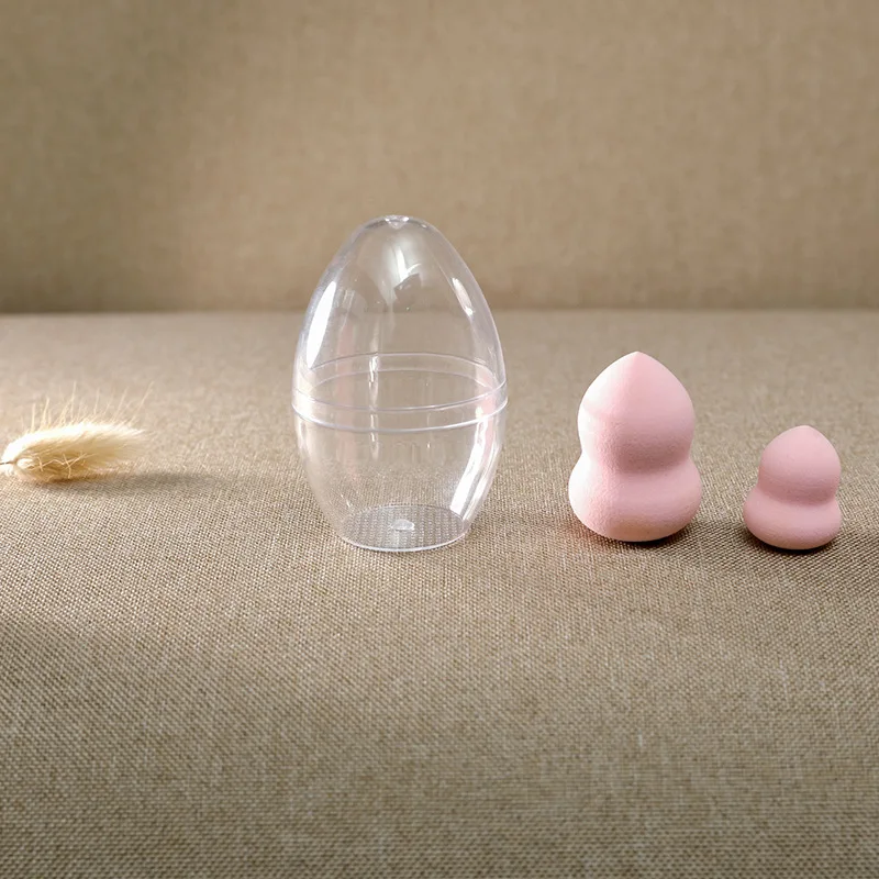 1 шт. прозрачная пустая губка для макияжа в форме яйца, шейпер, держатель для пуховки, подставка, коробка для хранения, косметический чехол для яиц