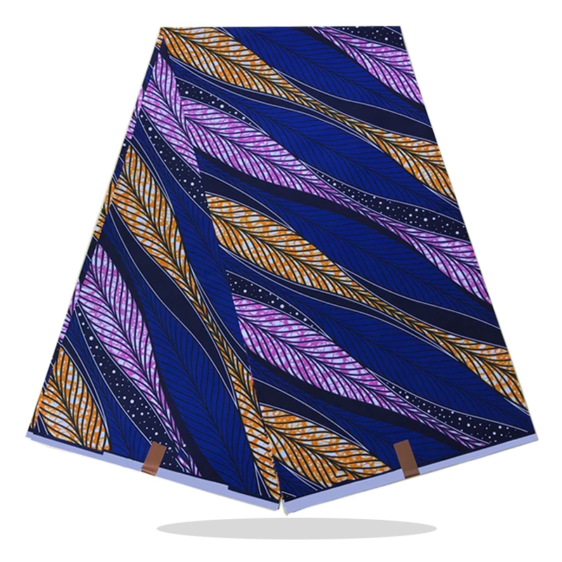 

Real Soft 100%High Quality Wedding Dress Material Nigerian Style Wax Print Fabric 6 Yards Ankara Wax Printed Fabric RV20-37