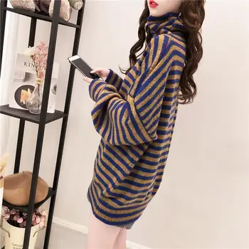 

Autumn Winter Sweater Women 2019 Knitted High Elastic Jumper Women Sweaters And Pullovers Female Black Pink Tops Ladies