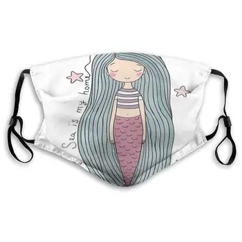 

Mouth Mask,Sanitary Mask,Protection From Dust, Ash,Pollen Face Masks Is My Home Quote Written In Strand Of Hair Girl Sleeping