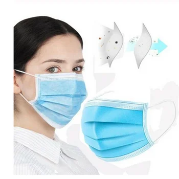 

Maska Mask Dust Protection Mask Disposable Face Masks Dust Filter Safety Maska Elastic Ear Loop Disposable Anti-pollution 3 Laye