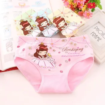 

6Pcs/Lot Children Underpants Kids Girls Underwear Teenage Cartoon Panties Baby Briefs Cotton panty Child Clothes Infant Clothing