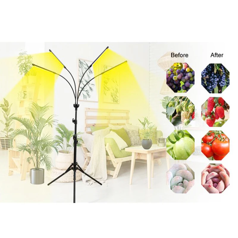 Espectro Completo, Tenda de Flores Interior, Mudas, Fitolampy, USB, 45W