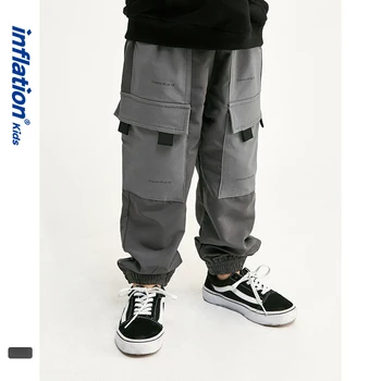

INFLATION Kids Casual Jogger Pants Kids Clothes 4T -10T Casual Jogger Pants Loose Style Boy Legging Jogger Pocket Pants 19909A