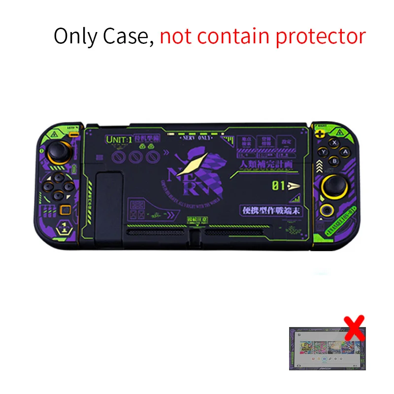 Чехол для nintendo Switch Joy con NS Joycon геймпад чехол для джойстика Противоударная Защитная пленка для экрана - Цвет: only case