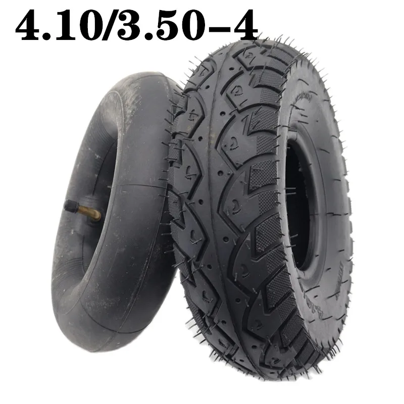 Set Pneumatico Esterno + Camera D'aria 4.10/3.50-5 – Antiscivolo, Resistente E Facile Da Montare Per Scooter Elettrici