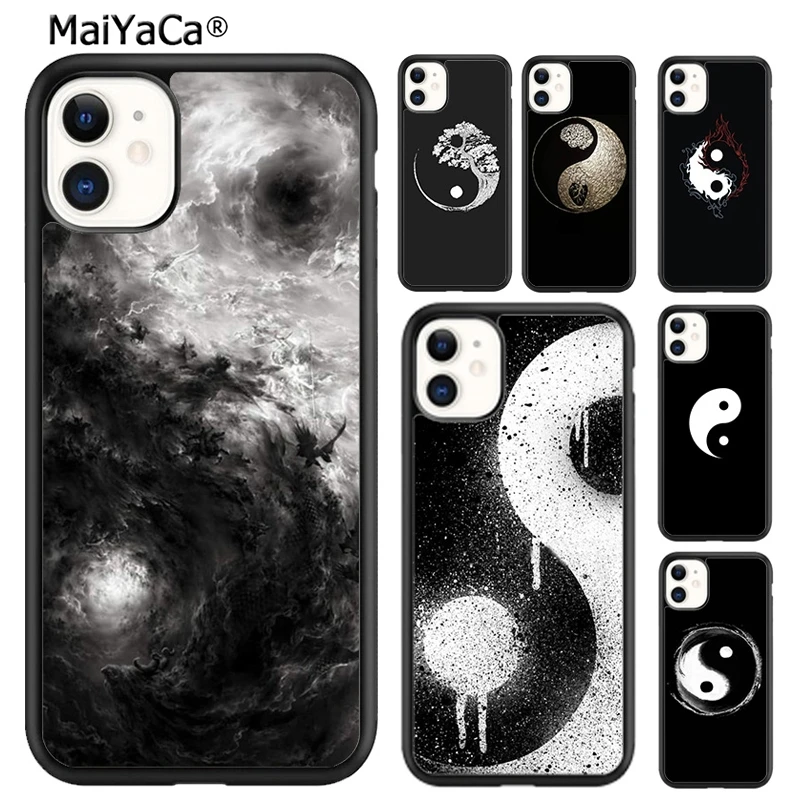MaiYaCa граффити Инь Янь силиконовый чехол для телефона iPhone 5s SE 6s 7 8 plus X XR XS 11 12 pro max