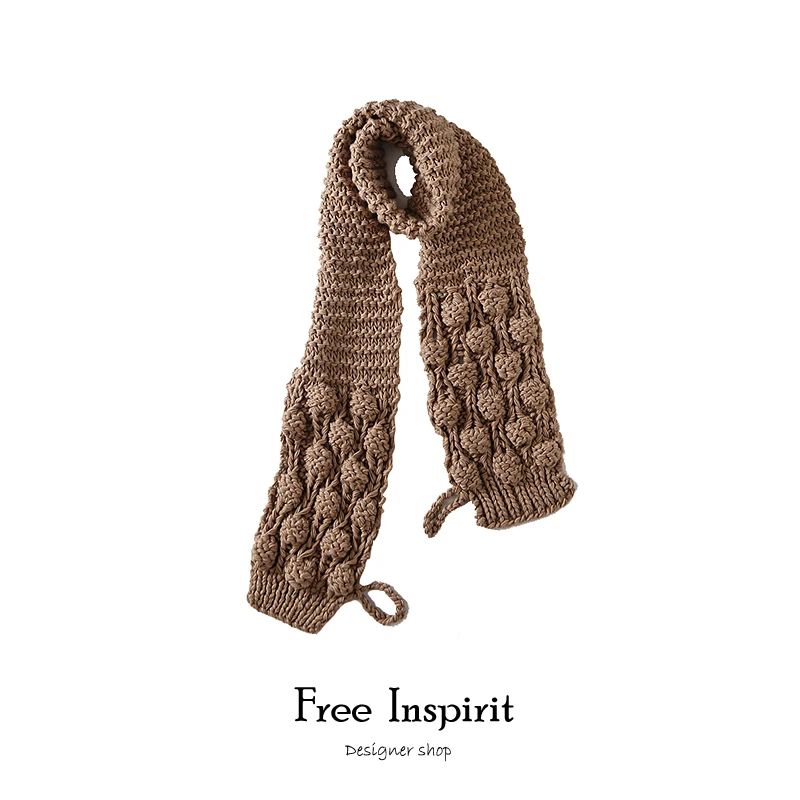 

Free Inspirit Fashion Style Lady's Solid Scarf Overlength Woollen Yarn Acrylic Woman's Scarves