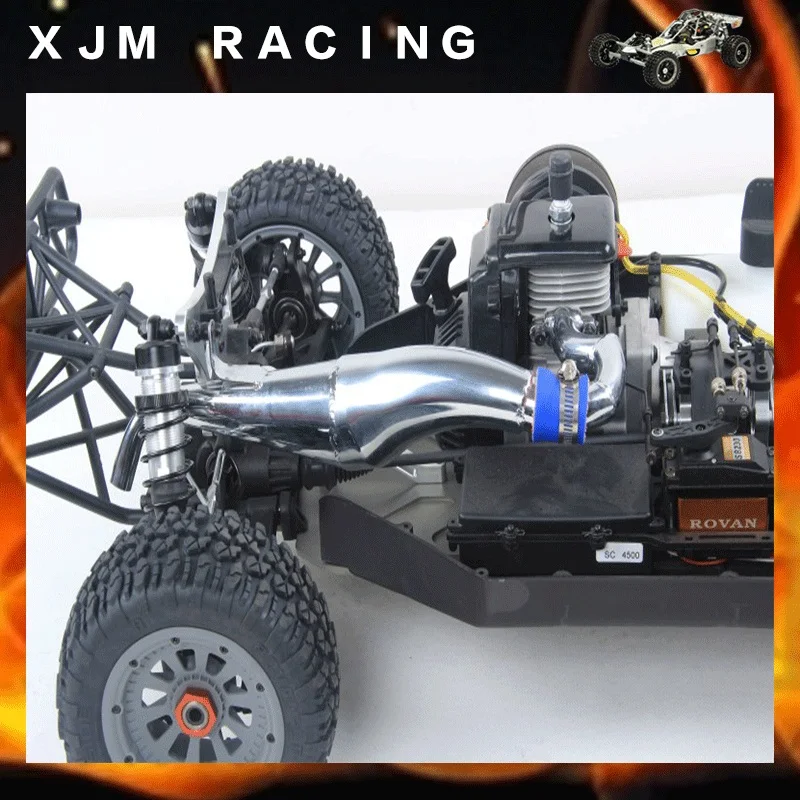 Металлическая Бесшумная выхлопная труба R2 для 1/5 Rovan LT Losi 5ive-T DDT ③ гоночного грузовика RC автозапчасти