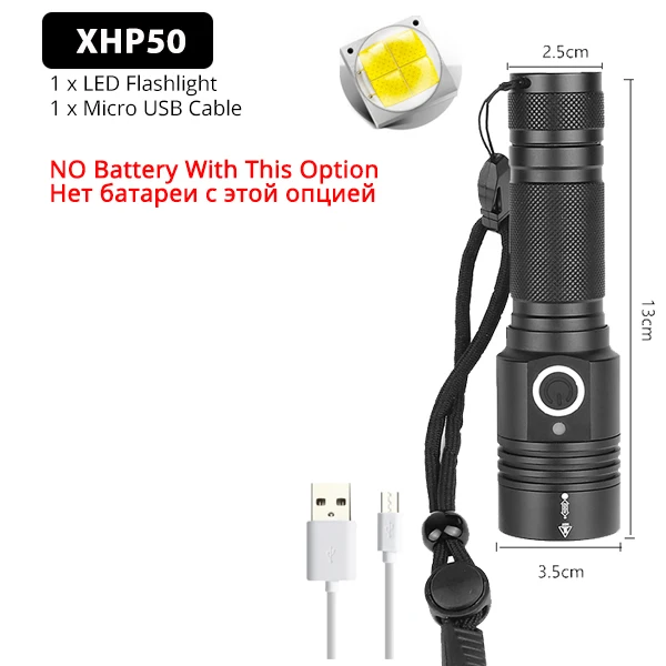 Самый мощный XHP90 светодиодный фонарик XLamp, масштабируемый фонарь XHP70, USB перезаряжаемая водонепроницаемая лампа 18650 26650 для кемпинга - Испускаемый цвет: Option A