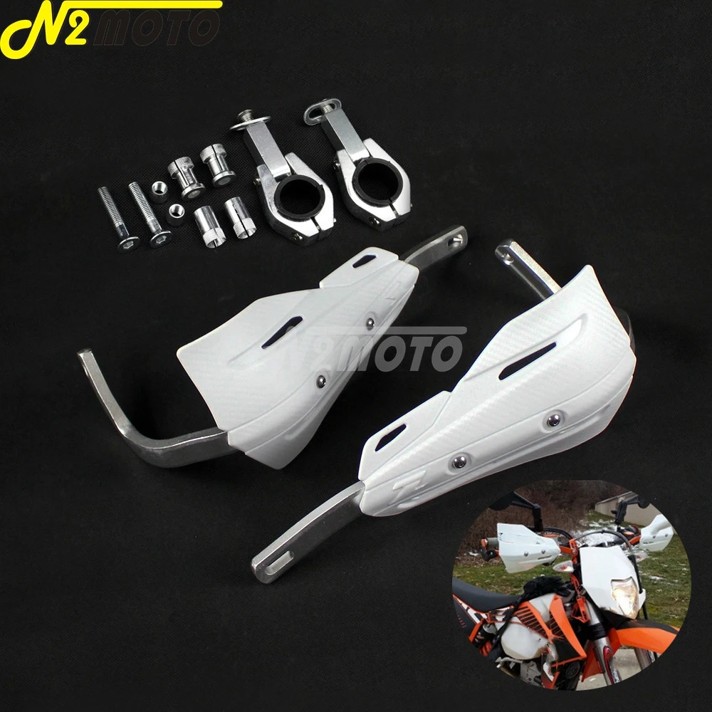 1 1/8 "28Mm Paramani Per Motociclette Bianchi Protezione Scudo Spazzola Per Honda Xr Cr Crf 250 350 400 600 650 Dirt Bike Off Road