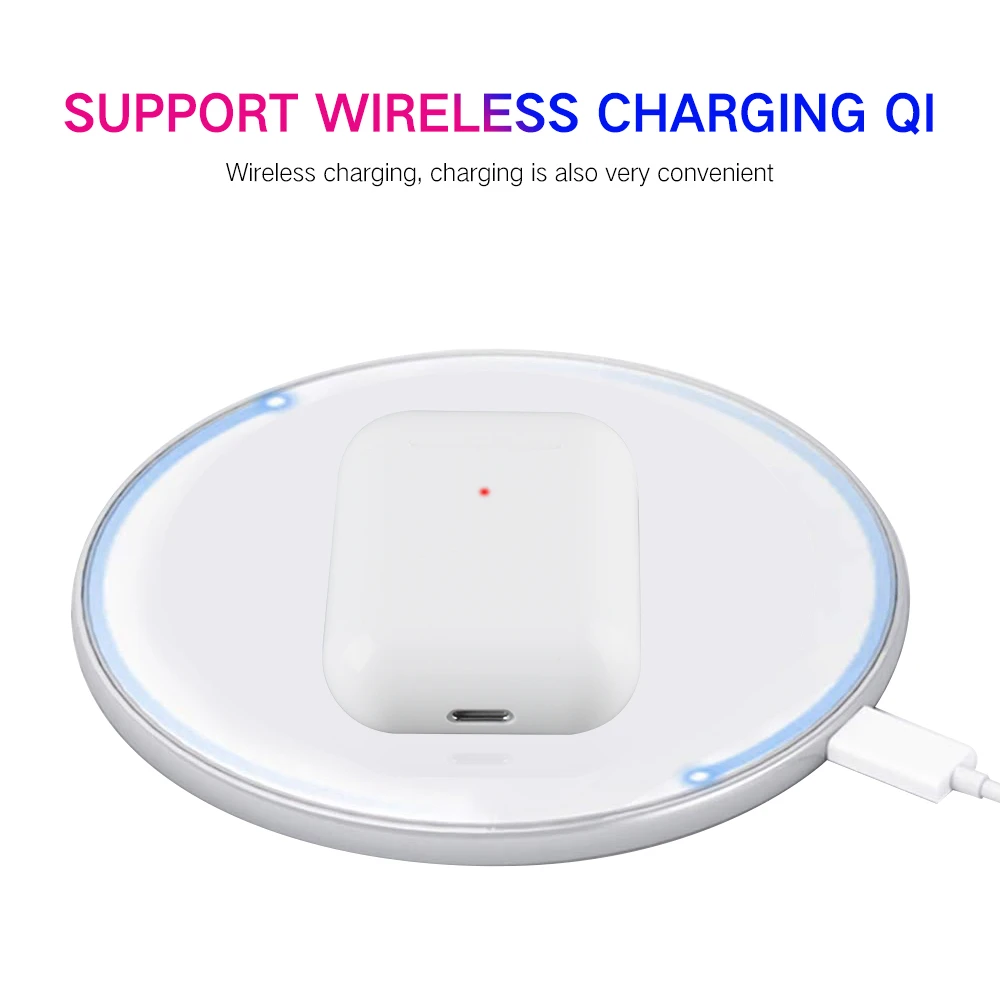 99.9% Same Rename Super Copy Wireless Earphones Smart Light Sensor Bluetooth 5.0 Earbuds Pops-up Wireless Charger Headsets