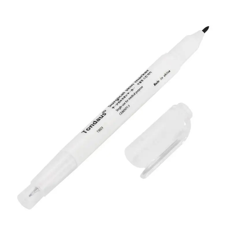 Surgical Skin Marker Twin Head Pen Ruler Tattoo Piercing Permanent Eyebrow