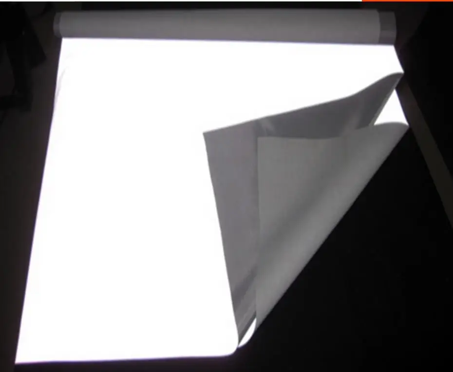 Skup Super szeroki 140cm noc jasny tkanina odblaskowa, bezpieczeństwo ruchu ostrzeżenie materiał. Odblaskowe ubrania tkaniny, fluorescencyjne ekranu