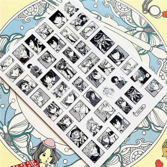 TSC-212 TSC-213 Cartoon anime character 3D Back glue Nail Art Stickers Decals Sliders Nail ornament decoration TSC-185 N
