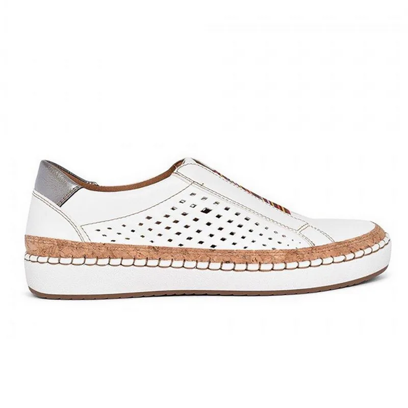 White Women Shoes Flats Casual Shoes Fashion Mesh Women Sneakers Platform Flats Breathable Dropship Wholesale