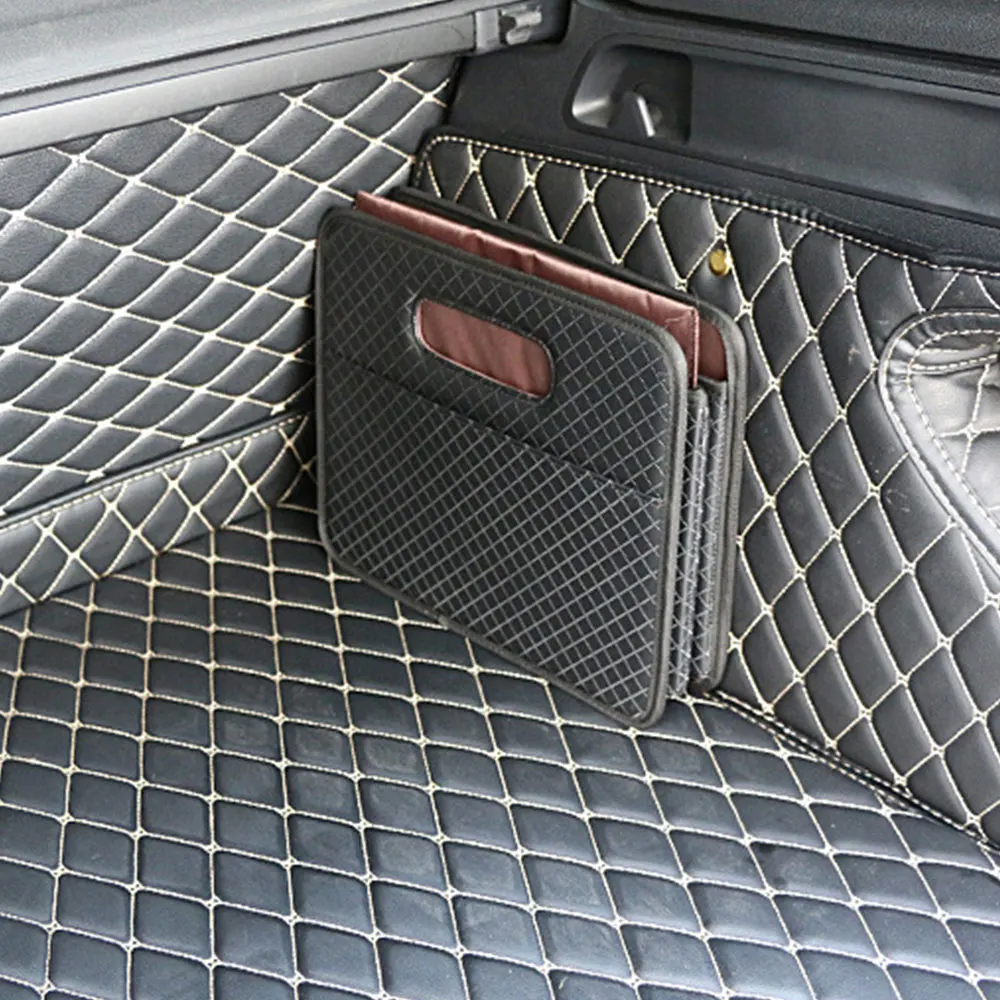 Складная сумка-Органайзер для багажника автомобиля, сумка для хранения инструментов, сумка для инструментов из искусственной кожи, складывающаяся сумка для хранения груза, аксессуары для автомобиля