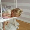 Child Swing Chair kid Hanging Swings Set Children Toy Rocking Solid Wood Seat with Cushion Safety Baby Indoor Baby Room Decor 4