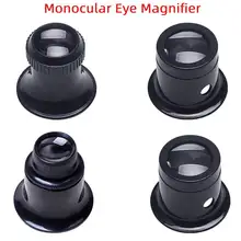 Joalheiros olho lupa lente monocular lupa para joalheiro/relógio kit de reparação ferramentas 5x 10x 15x 20x 4 pçs/1 pçs