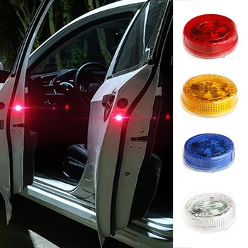 

Flashing Signal UV Waterproof Plastic Magnetic Induction Reflector Light Wireless Durable Universal Easy Installation 2pcs