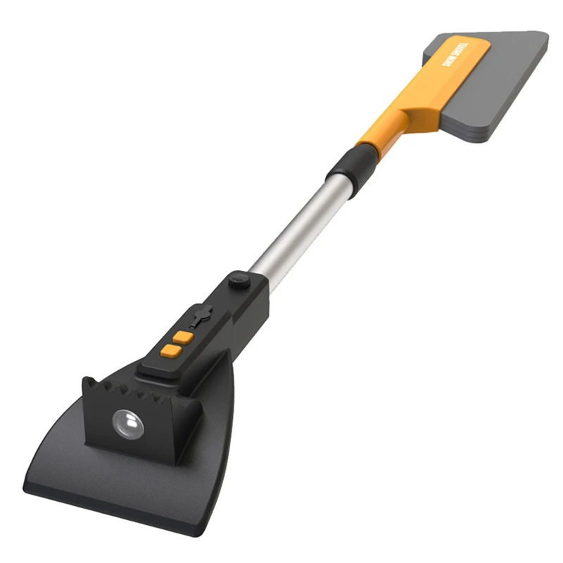 Car Snow Removal Shovel With Lights Telescopic Ice Scrapers